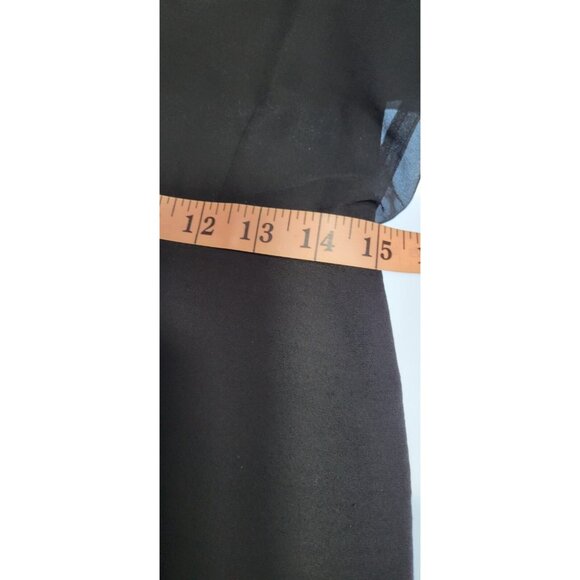 SCOTCH & SODA Maison Black Dress Size 4 Petite The Little Black Dress Midi - Picture 12 of 16